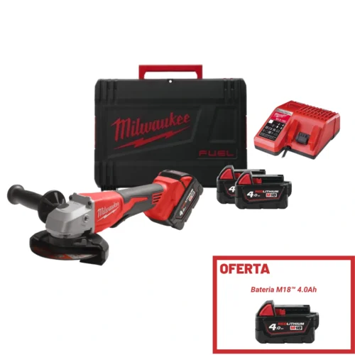 Rebarbadora de Acabamentos de 125mm M18 BLSAG125XPD-402X – MILWAUKEE