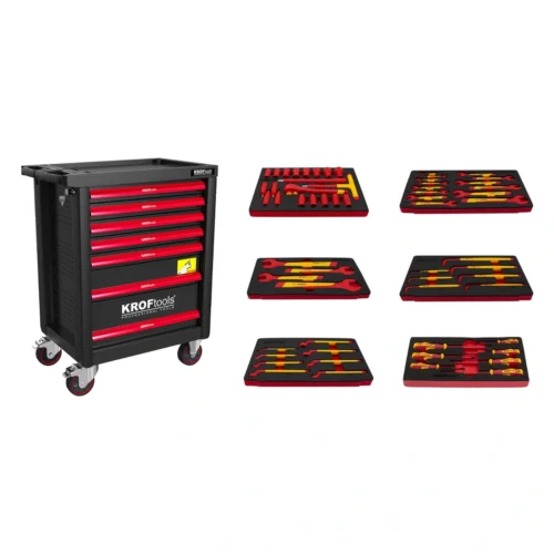 Carro Preto Ferramenta Isolada - 6 Módulos - Kroftools