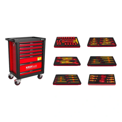Carro Vermelho Ferramentas Isoladas - 6 Módulos - Kroftools