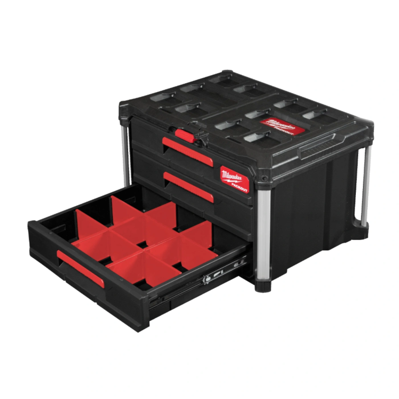 Caixa Organizadora PACKOUT™ de 3 Gavetas - Milwaukee - 1