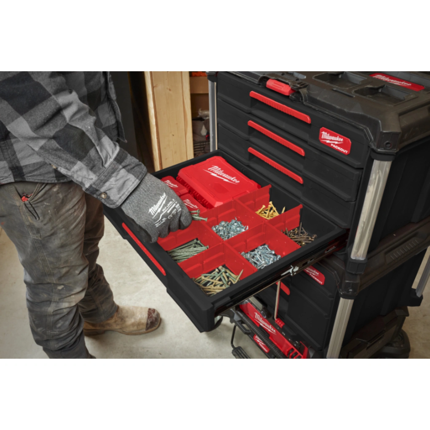 Caixa de 4 Gavetas Organizadoras PACKOUT - Milwaukee - 4