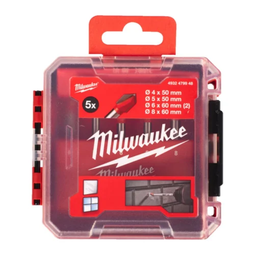 Conjunto de 5 Brocas para Vidro e Azulejo - MILWAUKEE