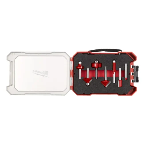 Conjunto de 7 Fresas para Madeira 8mm 2 Gumes - Milwaukee