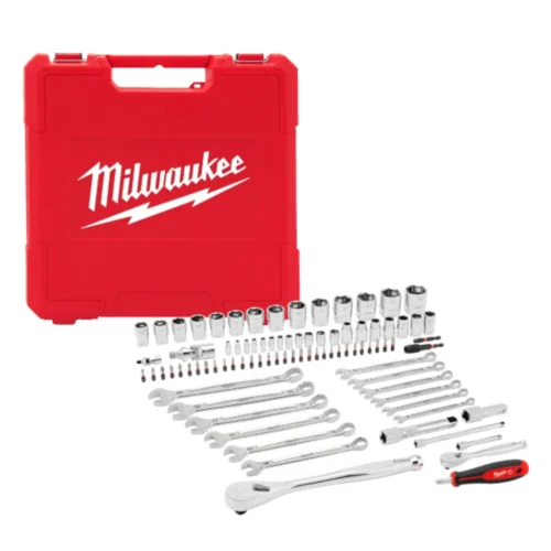 Conjunto de Chaves de Roquete 1_4_ & 1_2_ 87 Peças - Milwaukee
