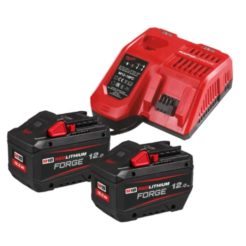KIT 2 Baterias 12Ah M18FB12 com Carregador M18FORGENRG-122 - Milwaukee