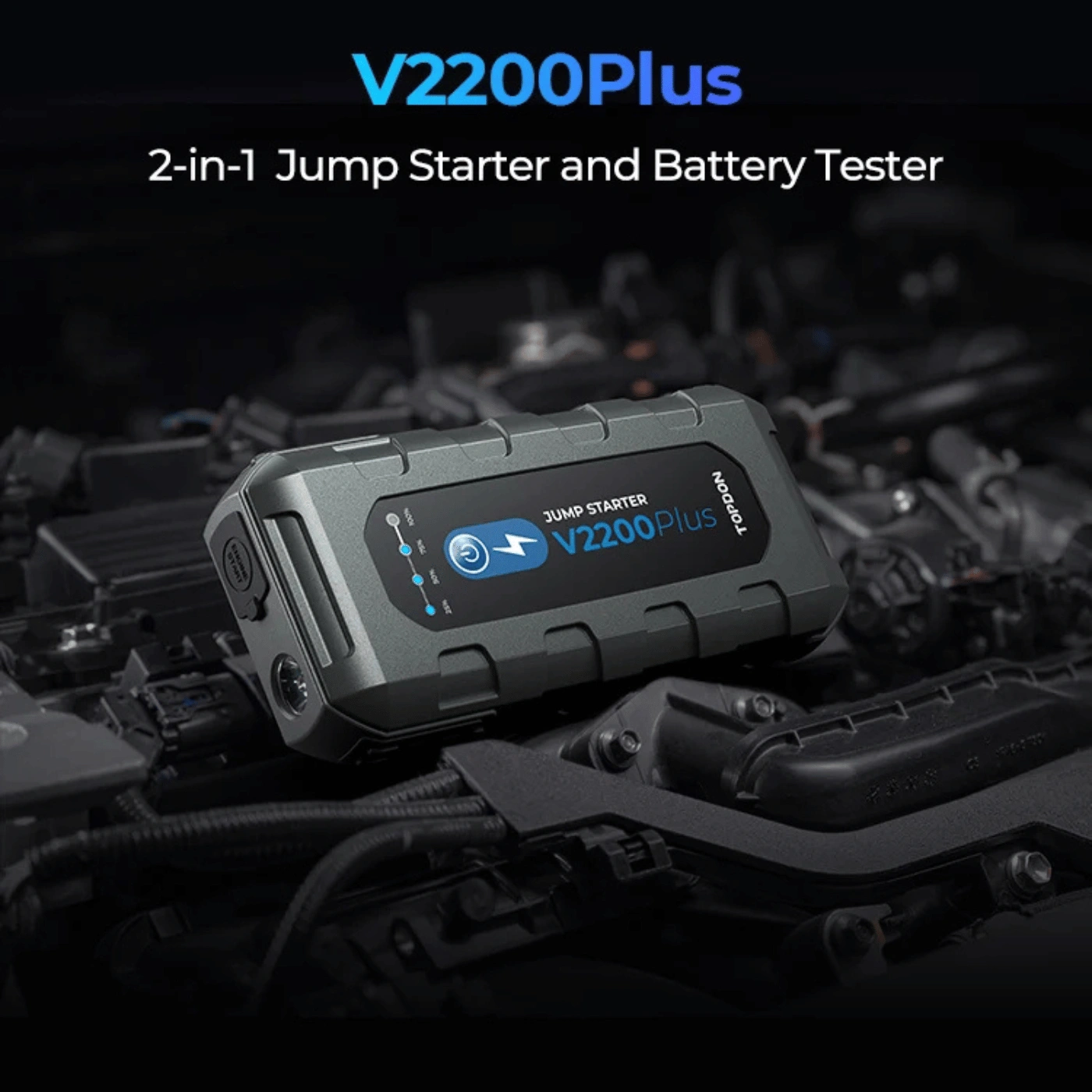 Arrancador de Bateria e Testador Bluetooth TOPDON V2200Plus 2200A - 1