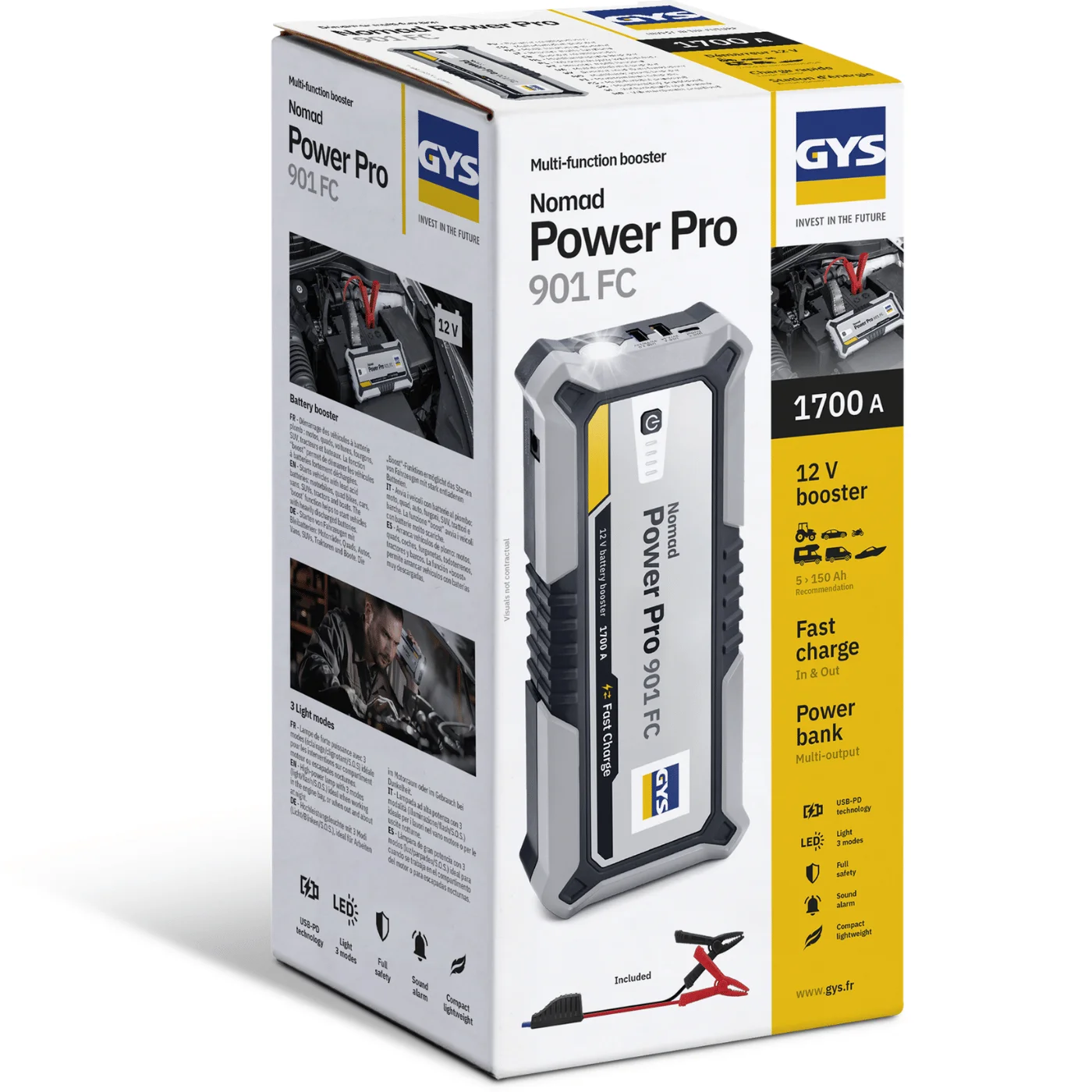 Booster de Lítio Nomad Power PRO 901 FC - 1700AMP - GYS 6