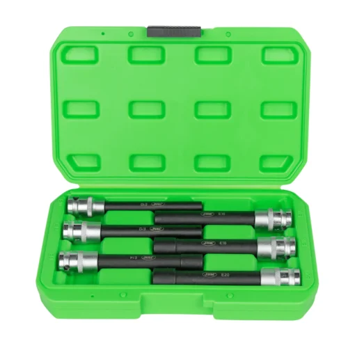 Jogo de BITS TORX de 6 Peças 1/2" Tipo e Extra Longos - JBM