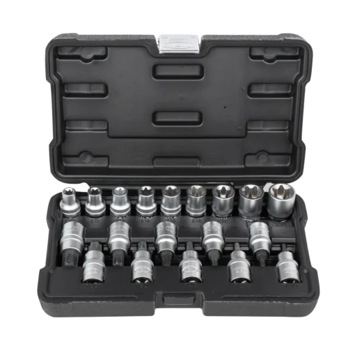 Jogo de Chaves de Caixa TORX e BITS 1_2_ 19 PCS - JBM