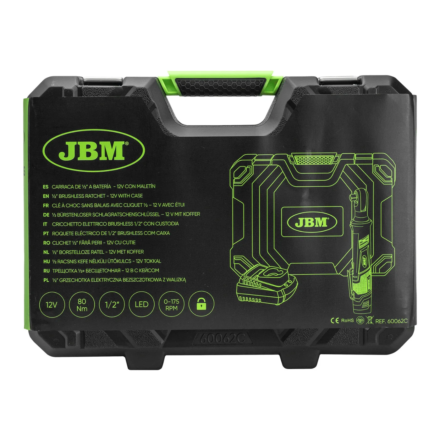 ROQUETE 12” A BATERIA - 12V COM MALA 6